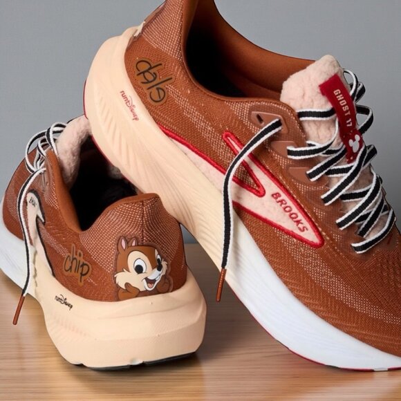 Brooks Other - Brooks Ghost 17 x Run Disney 2026 Chip n' Dale Mens Running Shoes Brown/Tan NEW